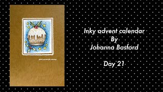 INKY ADVENT CALENDAR by Johanna Basford  day 21  prismacolor pencils [upl. by Quartana414]