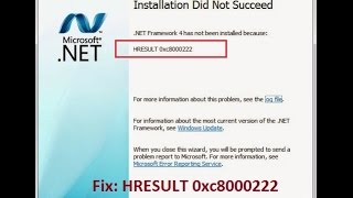 Khắc phục lỗi HRESULT 0xc8000222 khi cài Net Framework 4 4 5 trên Win 7 81 10 [upl. by Gilberta]