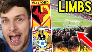 AWAY LIMBS amp MANAGER SACKED  WATFORD 12 COVENTRY CITY [upl. by Baler]