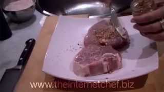 The 10 Minute Foodie How to Cook Pork Cutlet With Apple amp Fennel Salad [upl. by Enimassej]