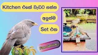 පඩි නැතුව වැඩ කරවාගැනීමේ කලාව😯Free service for outdoor kitchen [upl. by Teferi]