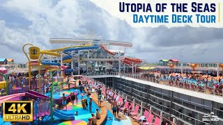 Utopia of the Seas  Full Daytime Ship Tour of Royal Caribbeans New quotBiggest Weekendquot Cruise Ship [upl. by Lewap]