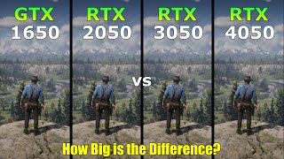 GTX 1650 vs RTX 2050 vs RTX 3050 vs RTX 4050  Gaming Test  How Big is the Difference [upl. by Jaunita475]