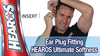 Easiest Foam Ear Plug Fitting Instructions  HEAROS Ultimate Softness Series [upl. by Nobe34]