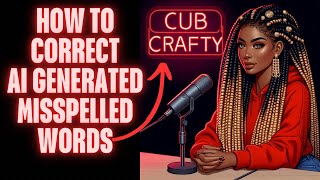 HOW TO CORRECT AI GENERATED MISSPELLED WORDS [upl. by Nabi]