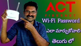 How to change Act Fibernet net Wifi PasswordShivaTeluguVlogger [upl. by Ruscio55]