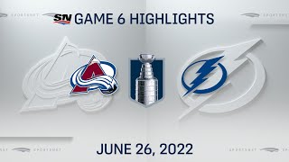 Stanley Cup Final Game 6 Highlights  Avalanche vs Lightning  June 26 2022 [upl. by Paryavi]