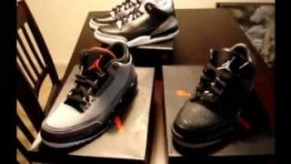 Nike Air Jordan Retro 3 Black Cement 2011 [upl. by Cutlip]