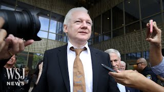 Julian Assange Freed After Pleading Guilty in Remote US Courthouse  WSJ News [upl. by Ynove]