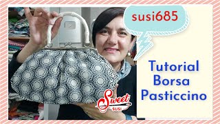 PASTICCINO BAG facilissimaTutorial susi685  CARTAMODELLO GRATIS  borsa Roberta [upl. by Telfore]