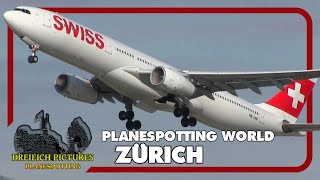 Planespotting World  Flughafen Zürich 2017 [upl. by Einhpad491]