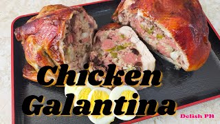 CHICKEN GALANTINA  HOMEMADE NOT USING DEBONED CHICKEN [upl. by Bega]