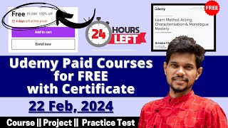 How to get Udemy Courses for FREE in 2024  Udemy Coupon Code 2024  Latest Udemy Coupons [upl. by Ardnazxela]