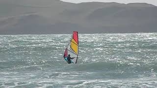 Windsurfing off Bigbury on Sea Devon England UK [upl. by Onairot443]