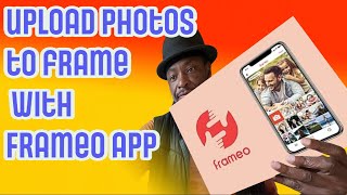 How to load photos on to the Frameo Frame through the app [upl. by Ellekcir]