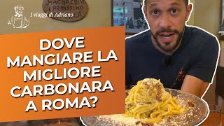 Dove mangiare la migliore CARBONARA A ROMA  Video ricetta originale [upl. by Ahsla]