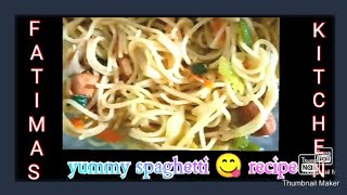 spaghetti 🍝 recipe by afsheen fatima [upl. by Bokaj457]