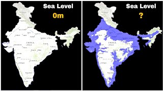 India Flood Map  Sea Level Rise [upl. by Tessie602]