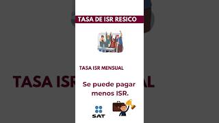 ¿Cuál es la tasa de ISR en RESICO [upl. by Ethelin]