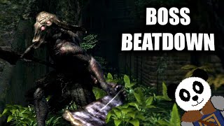 BOSS BEATDOWN  Capra Demon DARK SOULS REMASTERED [upl. by Kulsrud]