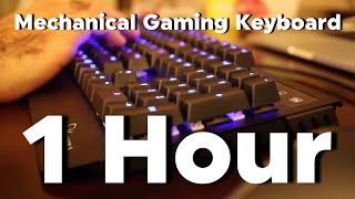 1 Hour Typing  Cherry MX Blue Switch Sound ASMR Mechanical Keyboard [upl. by Aisatsana]