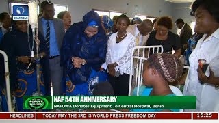 NAFOWA Donates Equipment To Central Hospital Benin  News Across Nigeria [upl. by Havard]