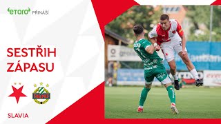 SESTŘIH ZÁPASU  Slavia  Rapid Vídeň [upl. by Brecher563]