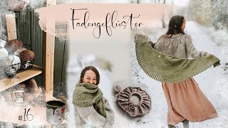 Fadengeflüster 16 Release Tuch Akina Renovierung mit Atelier Miss Pompadour Podcast Maschenfein [upl. by Eiznekcam]