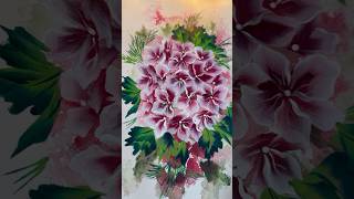 😲Astonished OneStroke Flower 🎨 shorts youtubeshorts onestroke acrylicpainting art viral [upl. by Fawne]