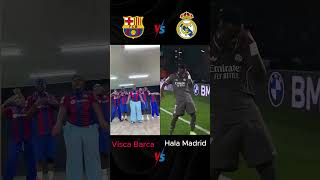 Visca Barca ❤️vs Hala Madrid🤍 football viscabarsa halamadrid realmadridvsbarcelona trending [upl. by Etnelav1]