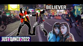 Believer  Imagine Dragons  Just Dance 2022 in Public Times Square ft GotBloxz [upl. by Jenica992]