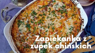 Zapiekanka kebabowa z zupek chińskich Ależ to jest pyszne zapiekankamojedomowejedzenie [upl. by Lenno]