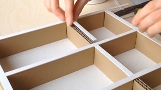 DIY Cardboard Drawer Organizer  An Easy Tutorial For Clever Storage Solutions [upl. by Alphard]