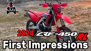 A quick review on the new 2024 Honda CRF450RL Dual Purpose Bike [upl. by Lener48]