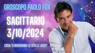 Sagittario ♐️ LOroscopo di Paolo Fox  3 Ottobre 2024  Amore frizzante per coppie e per single [upl. by Ileana]