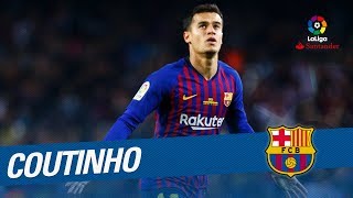 Coutinho Best Goals amp Skills LaLiga Santander 20172018 [upl. by Enicul]