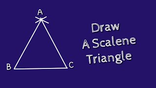 How to construct Scalene triangle using compassConstruction of Scalene triangleshsirclasses [upl. by Einaffets]