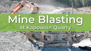 Mine Blasting at Kapowsin Quarry [upl. by Aohsoj736]