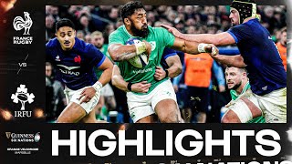 HIGHLIGHTS  🇫🇷FRANCE V IRELAND☘️  2024 GUINNESS MENS SIX NATIONS RUGBY [upl. by Zetnod]