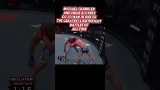 When Micheal Chandler and Eddie Alvarez went to war joerogan paulwoodley ufc mixedmartialartist [upl. by Belden341]