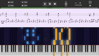 FALLEN DOWN Piano MIDI Tutorial HARD Undertale [upl. by Annairdna326]