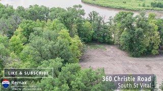 Building Lot at 360 Christie Road in South St Vital on the Red River and 2 acres [upl. by Yesdnik82]