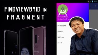 How to Use findViewById in Fragment in Android  Navigation Drawer [upl. by Shelba]