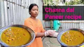 Channa dal se Paneer ka swadisht recipe 😋🍛 ll Dal Paneer recipe with village style [upl. by Eenert55]