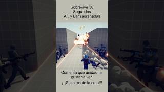 Sobrevive 30 segundos AK y Lanzagranadas  Totally Accurate Battle Simulator gaming tabs roblox [upl. by Alma]