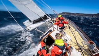 50 Knots in Storm Bay 2018 Rolex Sydney Hobart Kialoa II [upl. by Ariella]