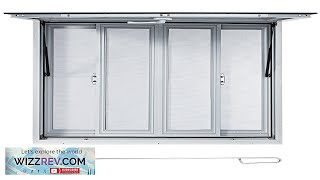 VEVOR Concession Window 36 x 36 inch Aluminum Alloy Food Truck Service Review [upl. by Fawne667]