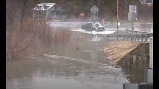 Passumpsic River Flooding in Lyndonville VT [upl. by Gardia]