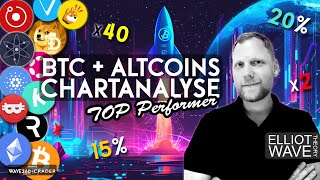 🚀 BTC ETH amp Altcoins auf Rekord Kurs  Top Performer Überblick Elliott Wellen Analyse l Wave360 [upl. by Ginny]