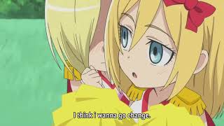 Annine and Christa funny cheerleading  Attack on Titan junior high school eng sub  aot anime [upl. by Chester13]